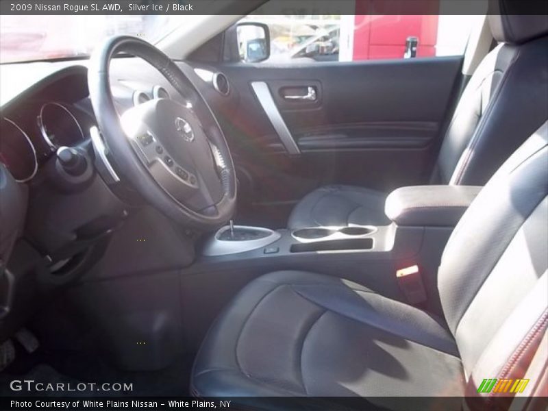 Silver Ice / Black 2009 Nissan Rogue SL AWD