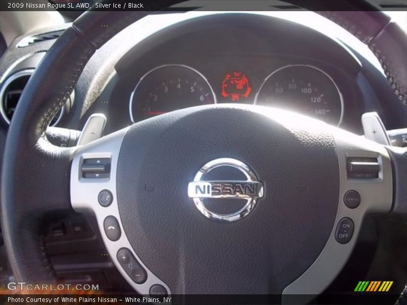 Silver Ice / Black 2009 Nissan Rogue SL AWD