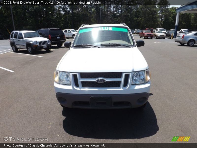 Oxford White / Medium Pebble 2003 Ford Explorer Sport Trac XLS