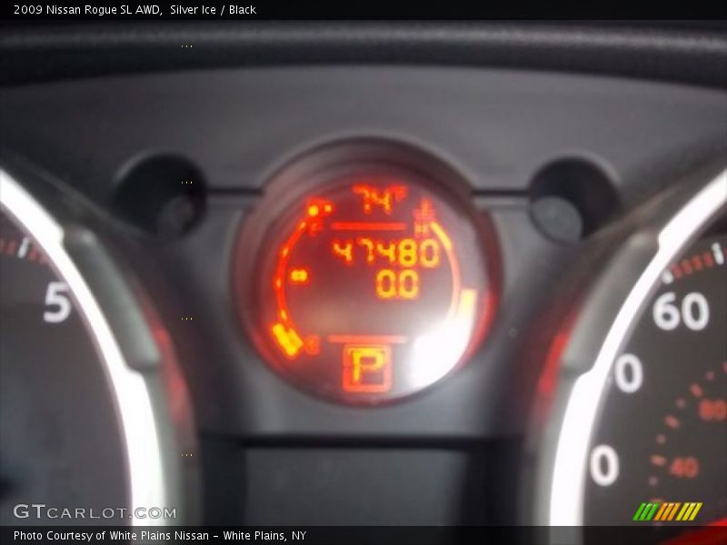 Silver Ice / Black 2009 Nissan Rogue SL AWD