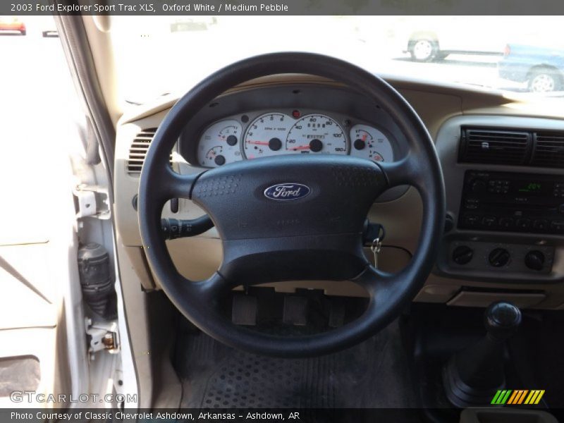 Oxford White / Medium Pebble 2003 Ford Explorer Sport Trac XLS