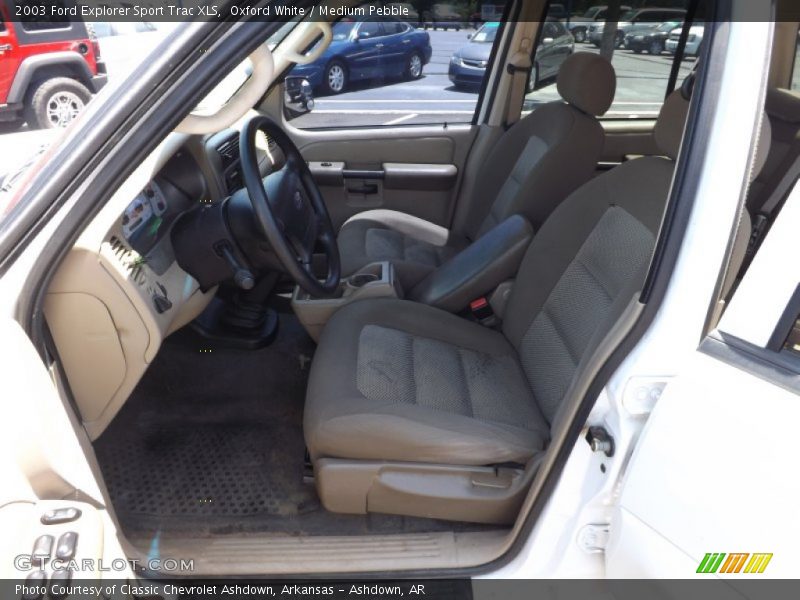 Oxford White / Medium Pebble 2003 Ford Explorer Sport Trac XLS