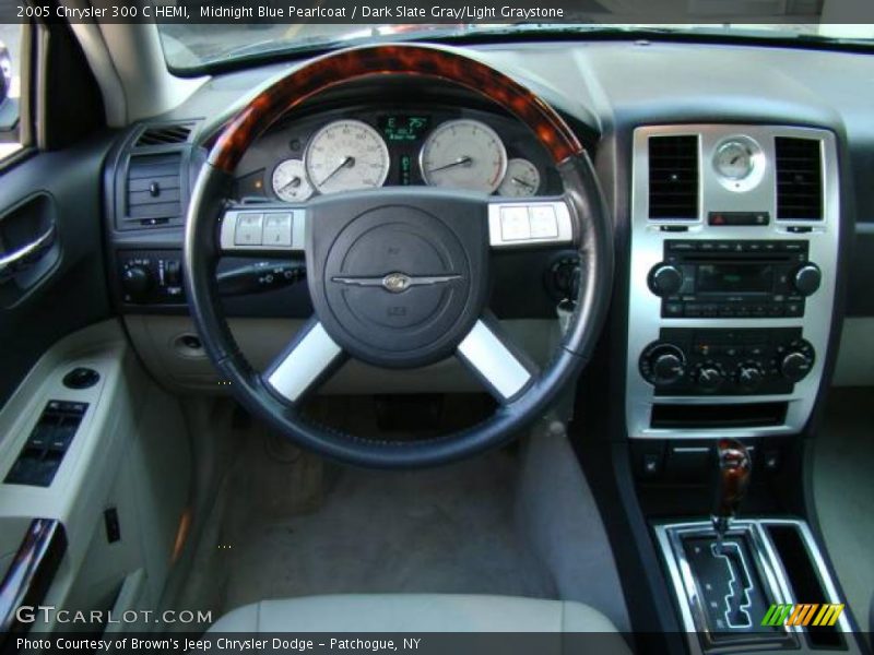 Midnight Blue Pearlcoat / Dark Slate Gray/Light Graystone 2005 Chrysler 300 C HEMI
