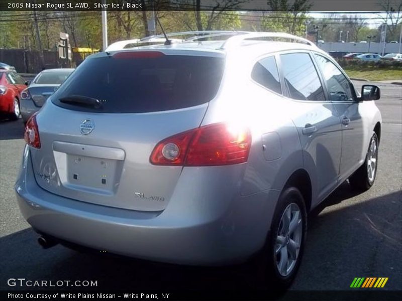 Silver Ice / Black 2009 Nissan Rogue SL AWD
