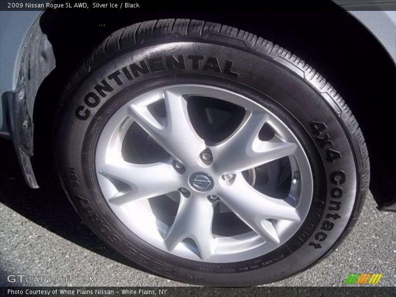 Silver Ice / Black 2009 Nissan Rogue SL AWD