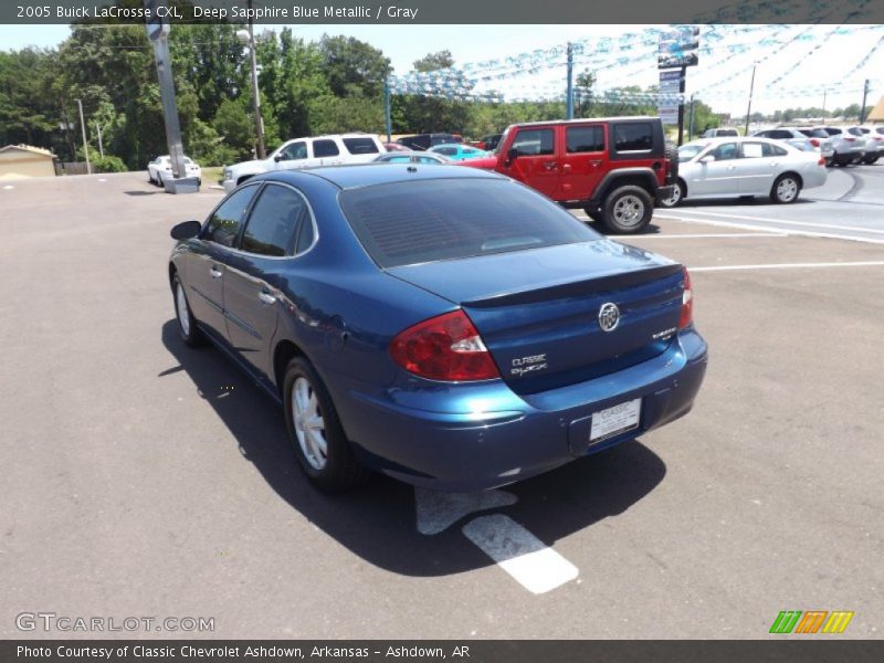 Deep Sapphire Blue Metallic / Gray 2005 Buick LaCrosse CXL