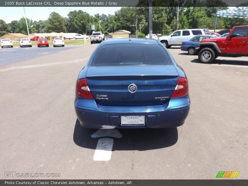 Deep Sapphire Blue Metallic / Gray 2005 Buick LaCrosse CXL