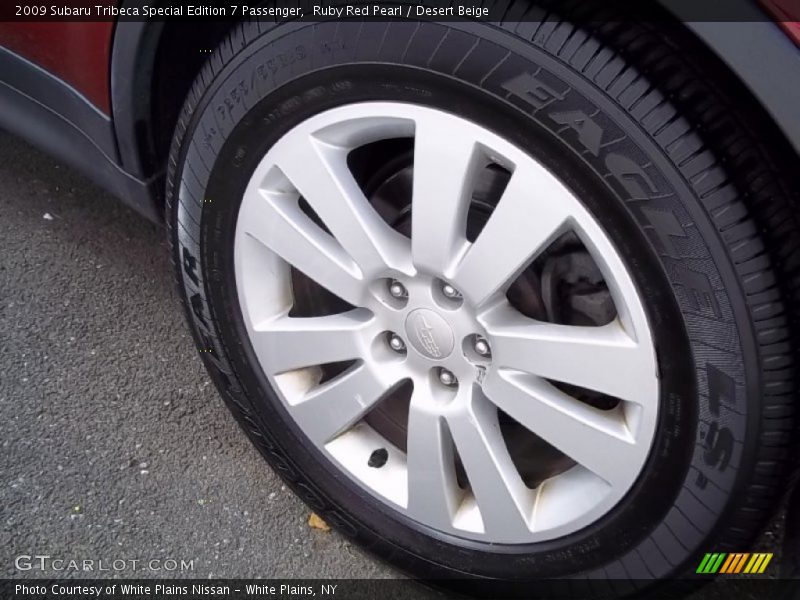 Ruby Red Pearl / Desert Beige 2009 Subaru Tribeca Special Edition 7 Passenger