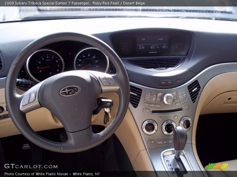 Ruby Red Pearl / Desert Beige 2009 Subaru Tribeca Special Edition 7 Passenger
