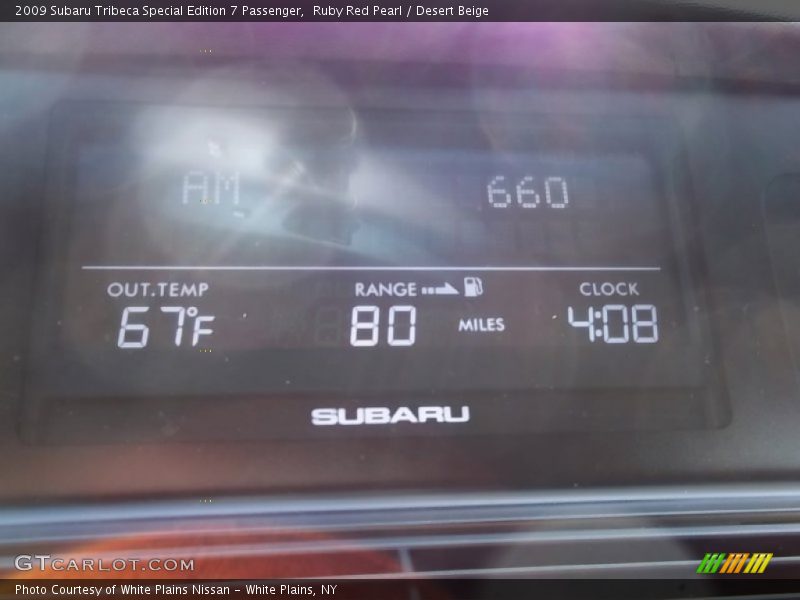 Ruby Red Pearl / Desert Beige 2009 Subaru Tribeca Special Edition 7 Passenger
