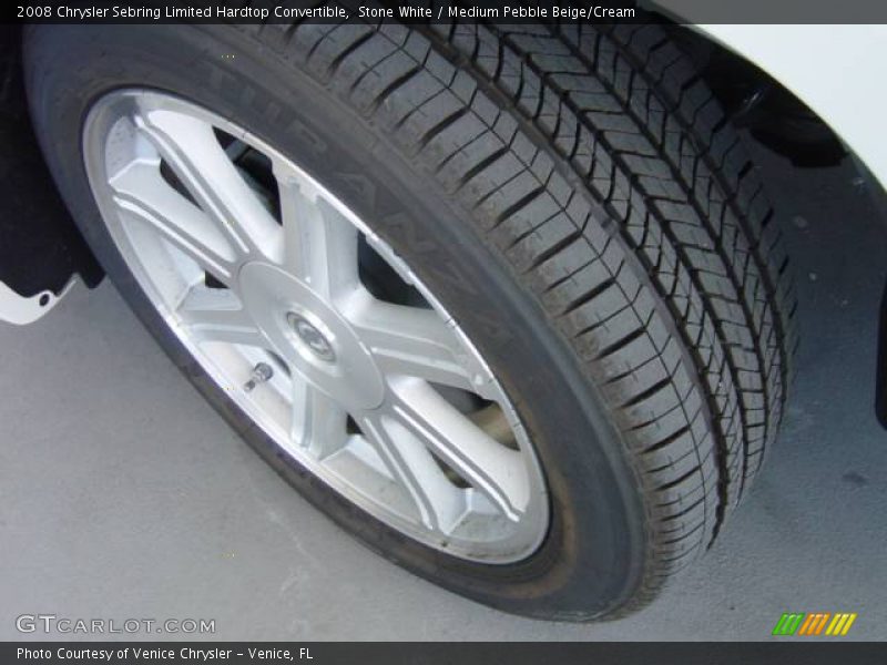 Stone White / Medium Pebble Beige/Cream 2008 Chrysler Sebring Limited Hardtop Convertible