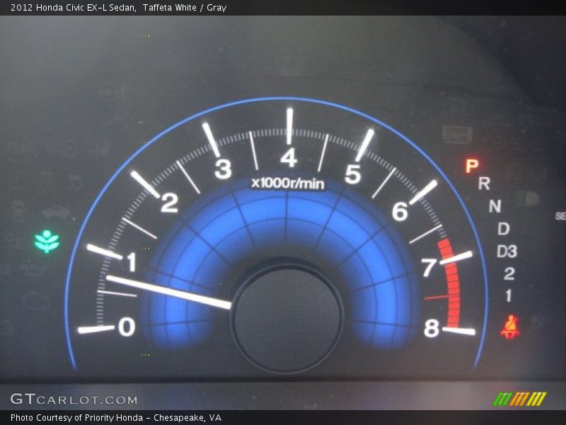 Taffeta White / Gray 2012 Honda Civic EX-L Sedan