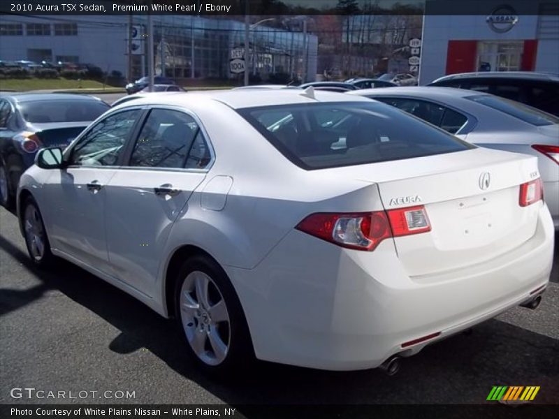 Premium White Pearl / Ebony 2010 Acura TSX Sedan