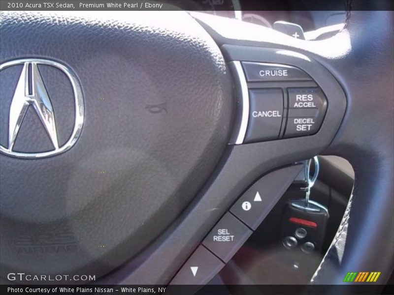 Premium White Pearl / Ebony 2010 Acura TSX Sedan