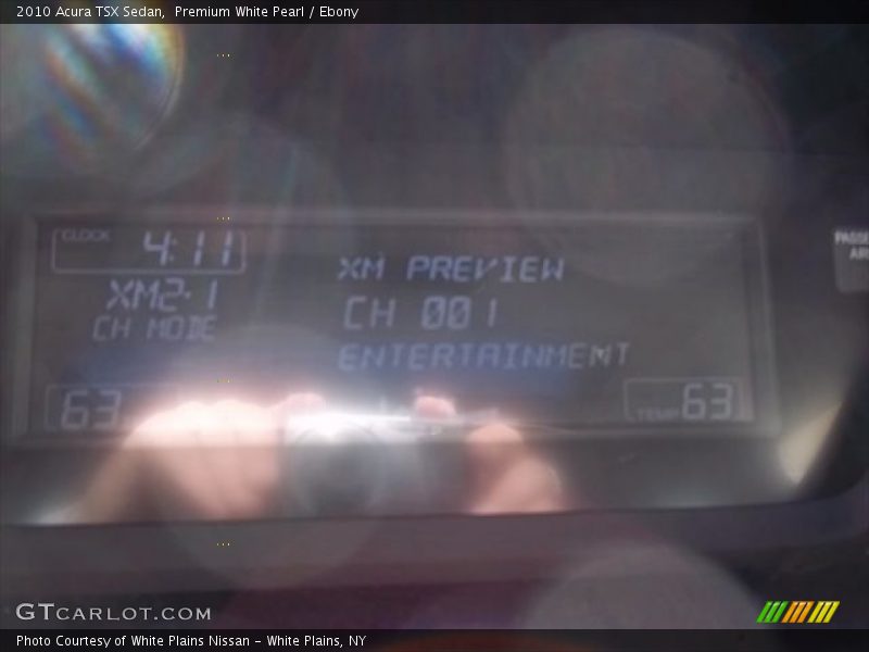 Premium White Pearl / Ebony 2010 Acura TSX Sedan