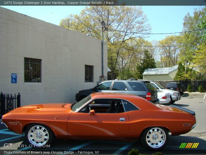 Copper Orange Metallic / Black 1970 Dodge Challenger 2 Door Hardtop