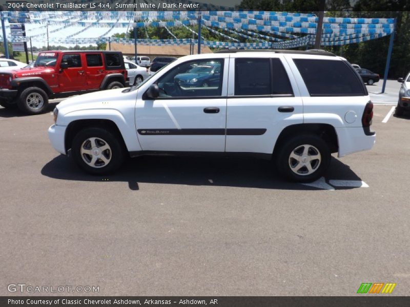 Summit White / Dark Pewter 2004 Chevrolet TrailBlazer LS 4x4