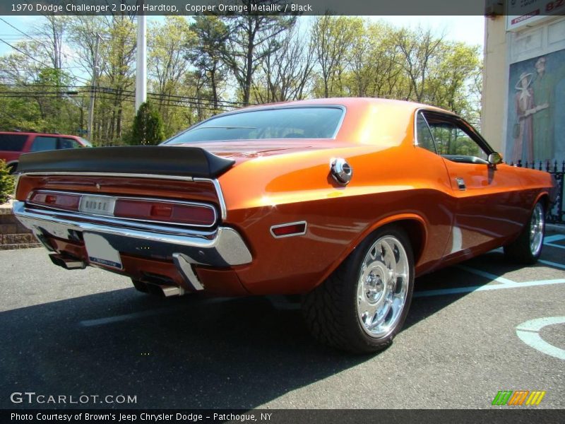 Copper Orange Metallic / Black 1970 Dodge Challenger 2 Door Hardtop