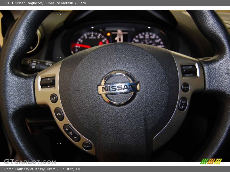 Silver Ice Metallic / Black 2011 Nissan Rogue SV