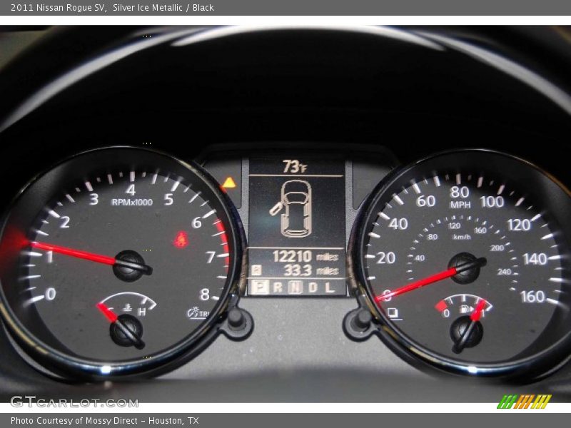 Silver Ice Metallic / Black 2011 Nissan Rogue SV