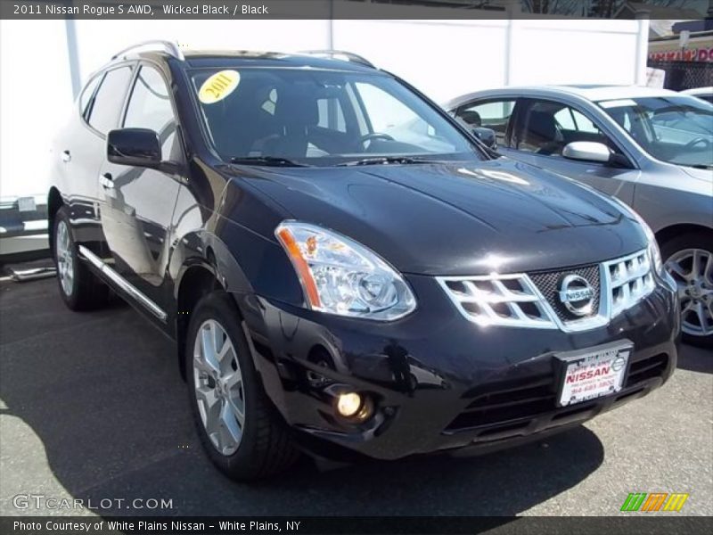 Wicked Black / Black 2011 Nissan Rogue S AWD