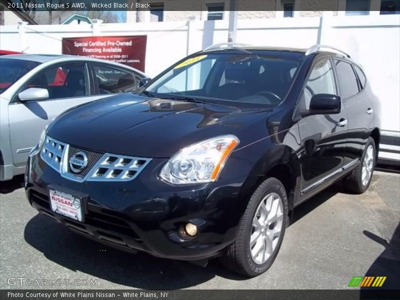 Wicked Black / Black 2011 Nissan Rogue S AWD