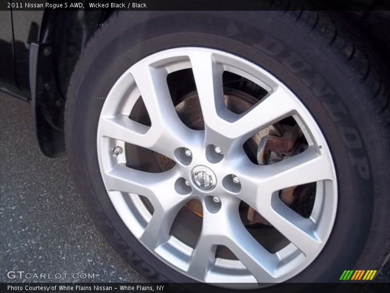 Wicked Black / Black 2011 Nissan Rogue S AWD