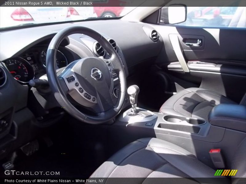 Wicked Black / Black 2011 Nissan Rogue S AWD