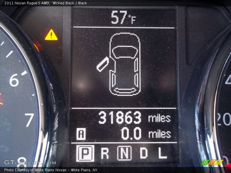 Wicked Black / Black 2011 Nissan Rogue S AWD
