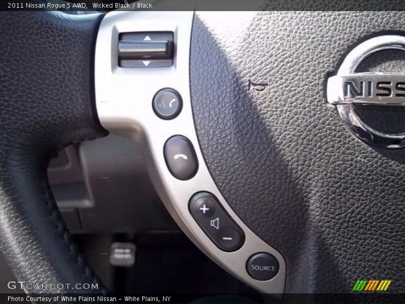 Wicked Black / Black 2011 Nissan Rogue S AWD
