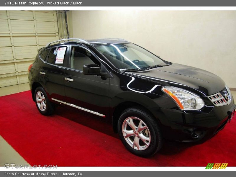 Wicked Black / Black 2011 Nissan Rogue SV