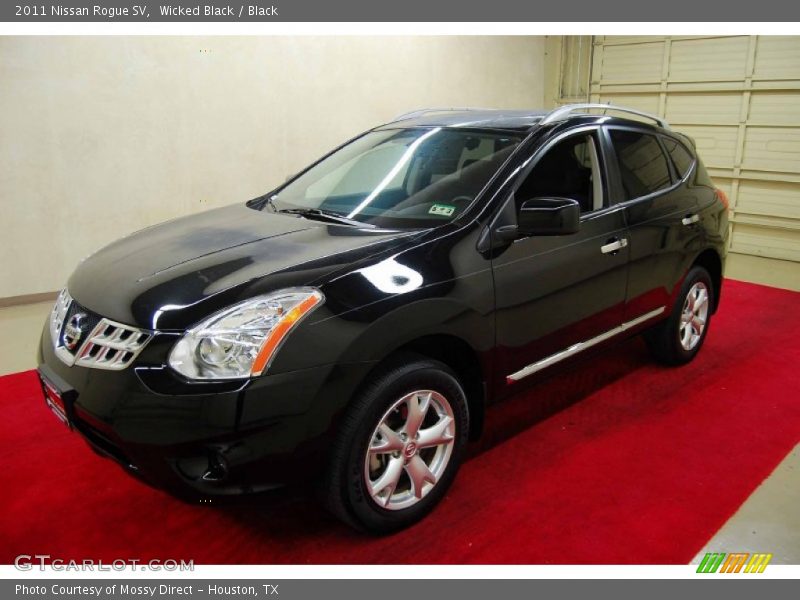 Wicked Black / Black 2011 Nissan Rogue SV