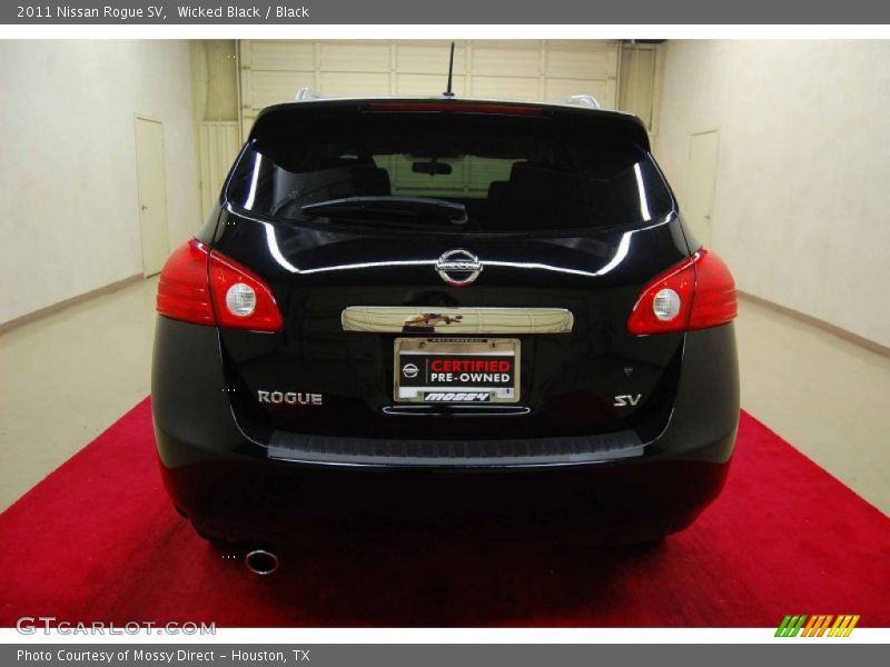 Wicked Black / Black 2011 Nissan Rogue SV