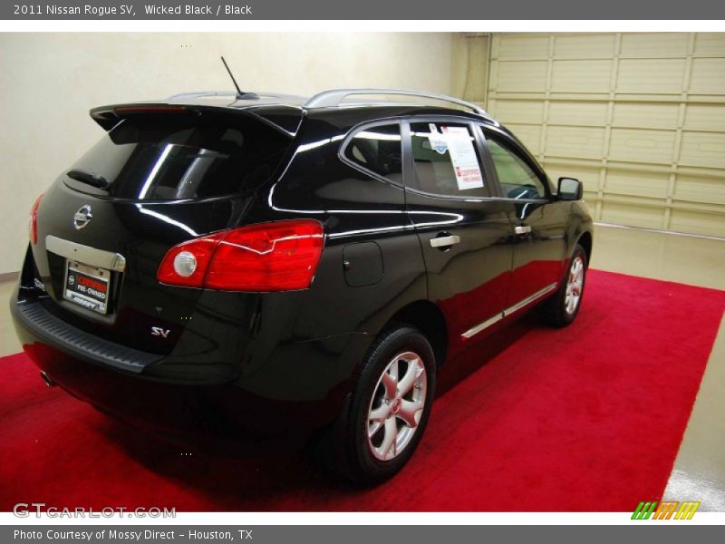 Wicked Black / Black 2011 Nissan Rogue SV