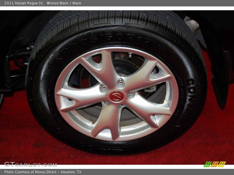 Wicked Black / Black 2011 Nissan Rogue SV