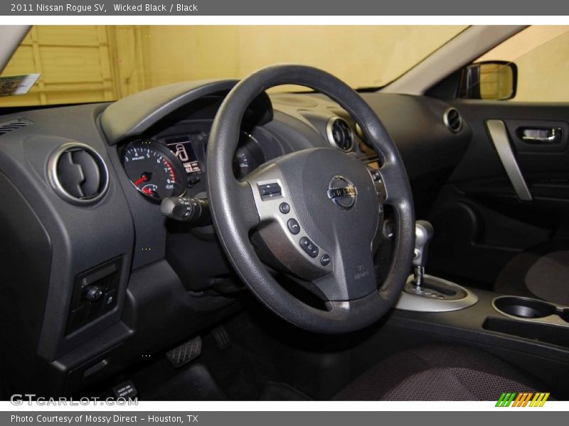 Wicked Black / Black 2011 Nissan Rogue SV