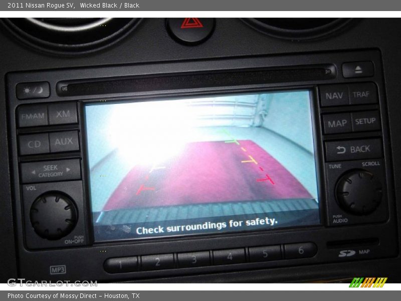 Wicked Black / Black 2011 Nissan Rogue SV