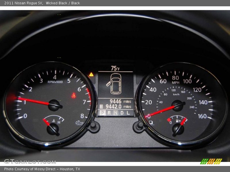 Wicked Black / Black 2011 Nissan Rogue SV