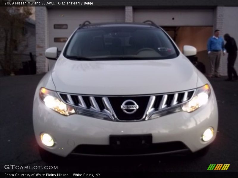 Glacier Pearl / Beige 2009 Nissan Murano SL AWD