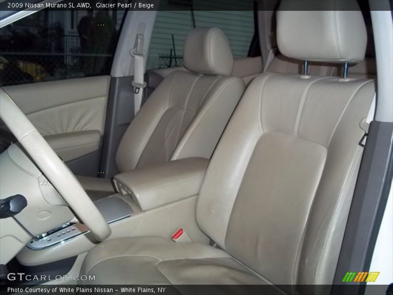 Glacier Pearl / Beige 2009 Nissan Murano SL AWD