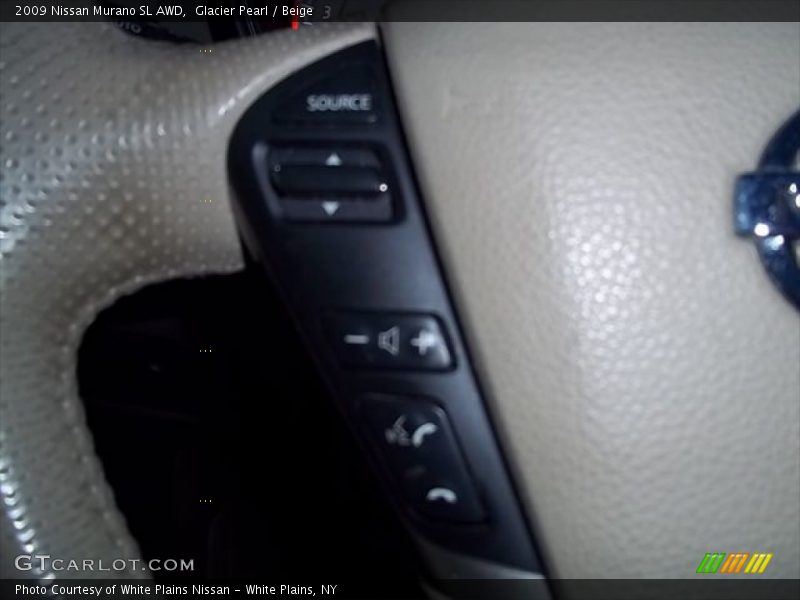 Glacier Pearl / Beige 2009 Nissan Murano SL AWD