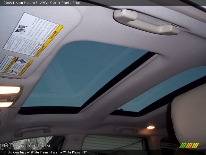 Glacier Pearl / Beige 2009 Nissan Murano SL AWD