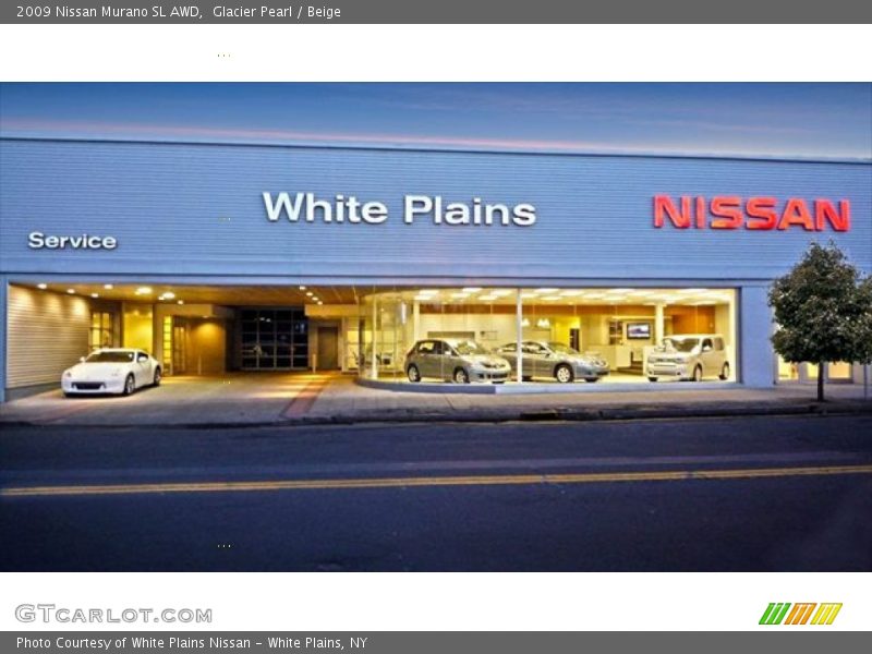 Glacier Pearl / Beige 2009 Nissan Murano SL AWD