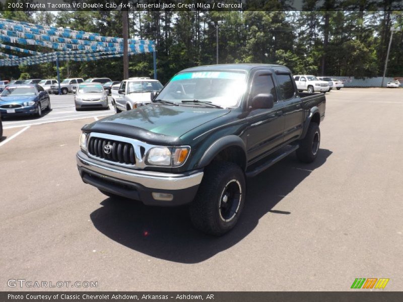 Imperial Jade Green Mica / Charcoal 2002 Toyota Tacoma V6 Double Cab 4x4