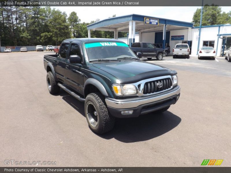 Imperial Jade Green Mica / Charcoal 2002 Toyota Tacoma V6 Double Cab 4x4