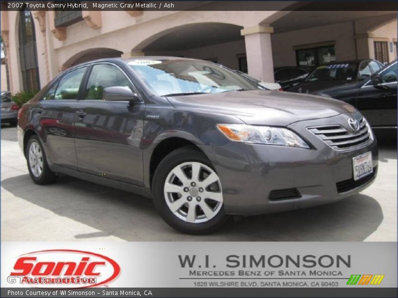 Magnetic Gray Metallic / Ash 2007 Toyota Camry Hybrid