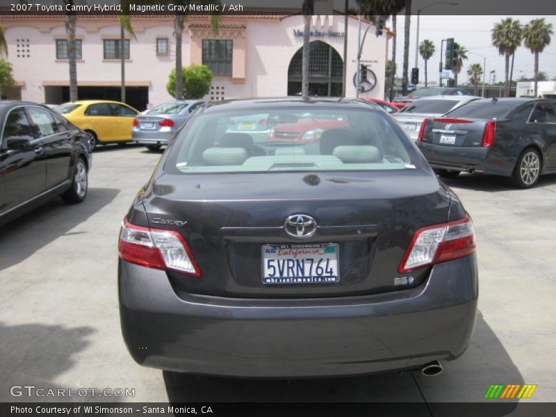 Magnetic Gray Metallic / Ash 2007 Toyota Camry Hybrid