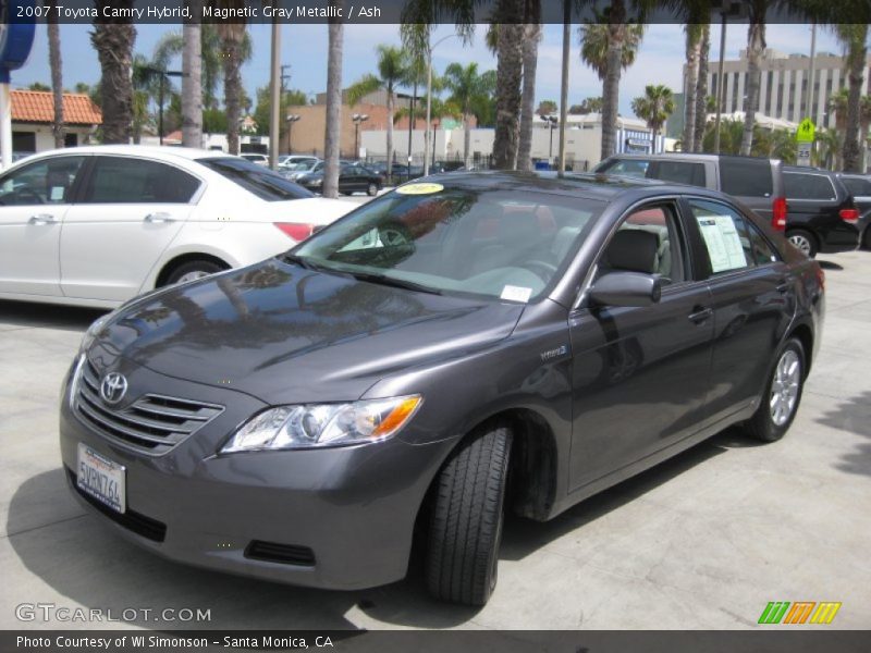 Magnetic Gray Metallic / Ash 2007 Toyota Camry Hybrid