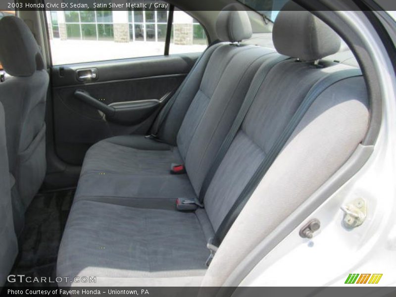 Satin Silver Metallic / Gray 2003 Honda Civic EX Sedan