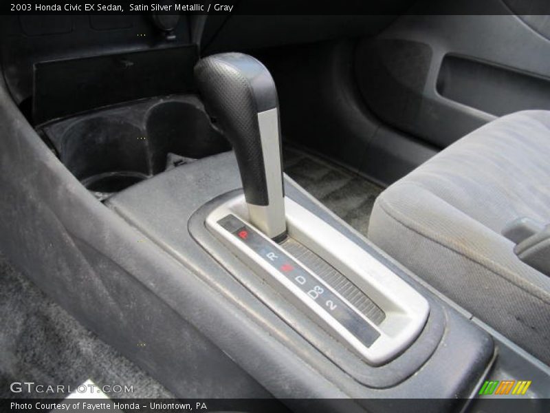 Satin Silver Metallic / Gray 2003 Honda Civic EX Sedan